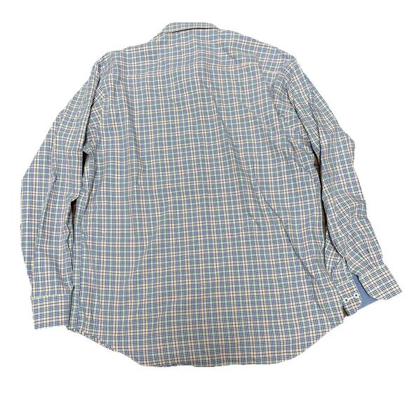 Bugatchi Uomo Mens Dress Shirt Size XL Plaid Classic Fit Button Up Cotton - Picture 9 of 9